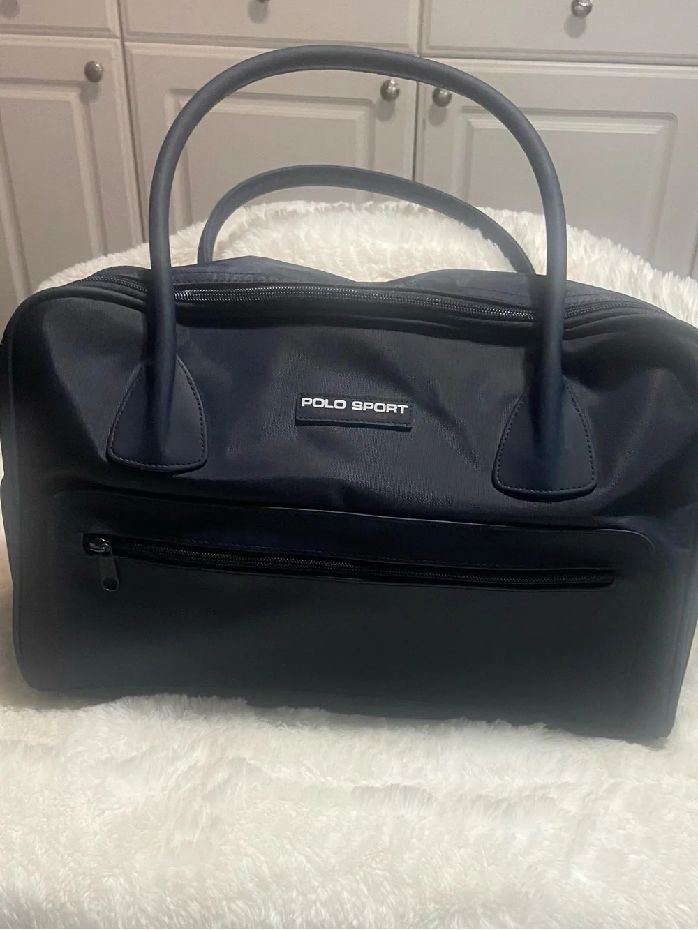 Vintage Polo by Ralph Lauren Black Polo Sport Travel Duffel